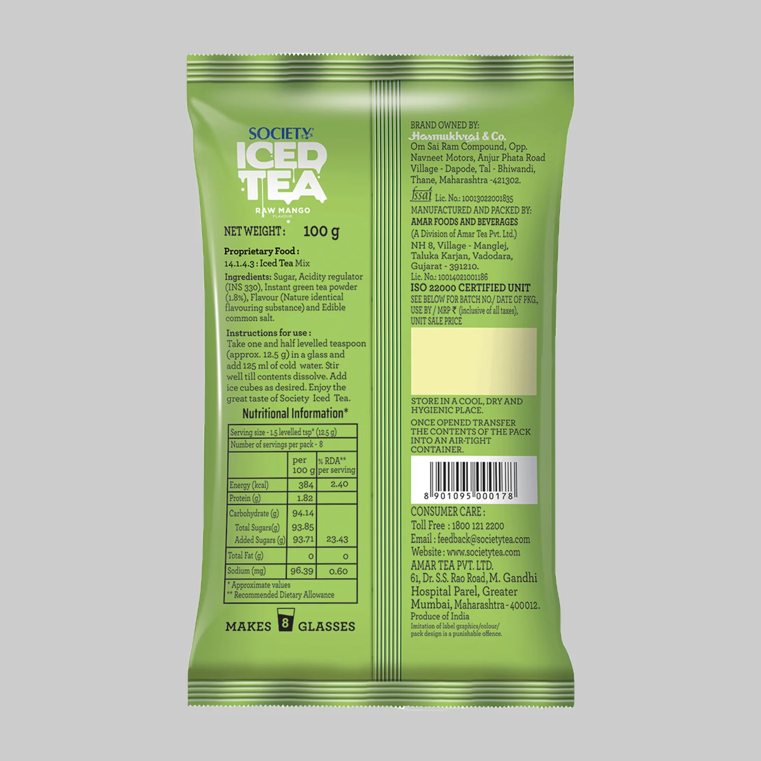 Raw Mango + Peach & Apricot + Lemon + Green Tea Lemon Iced Tea - Image 8